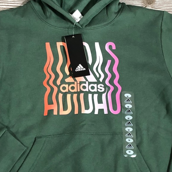 NWT Adidas boys Game On Graphic Hoodie pullover Sweatshirt size Medium 10/12 - Picture 7 of 7